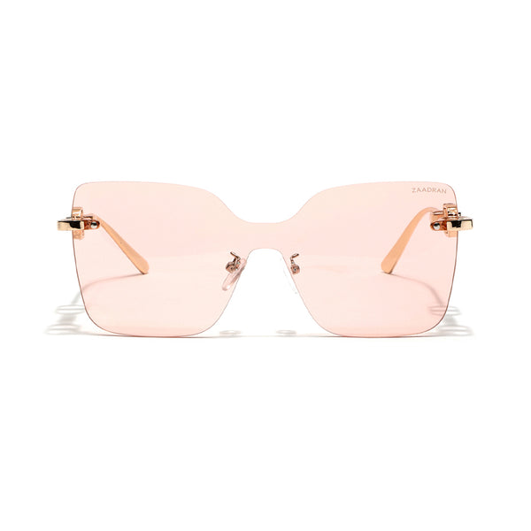 Mexico | Golden Peach Rimless Oversize Sunglass