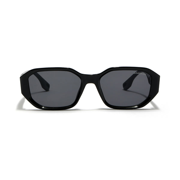 Bangkok | Black Round Rectangle Sunglass