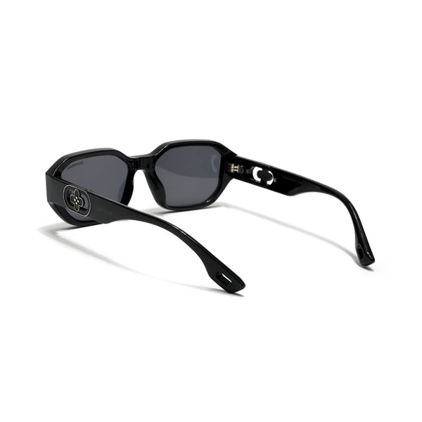 Bangkok | Black Round Rectangle Sunglass