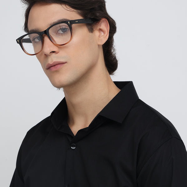 Hogwarts | Black Brown Round Transparent Sunglass