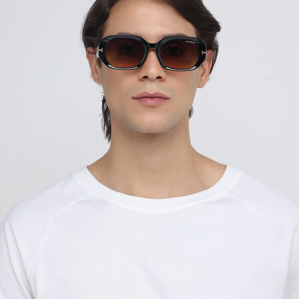 Traveller | Black Brown T Wayfarer Sunglass