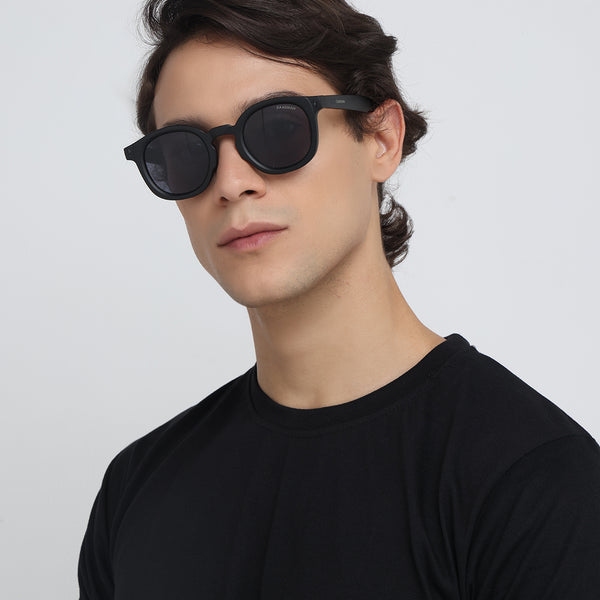 Hogwarts | Black Matte Round Sunglass