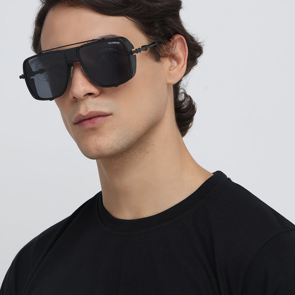 Laos | Black Aviator Sunglass
