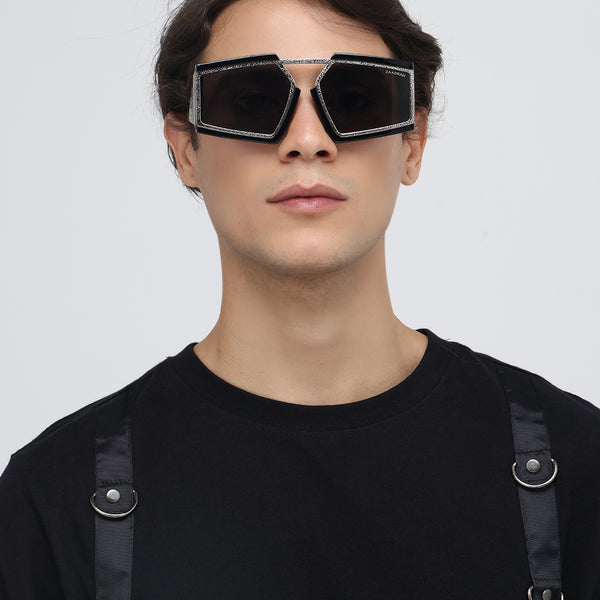 Brazil | Black Wayfarer Oversize Sunglass