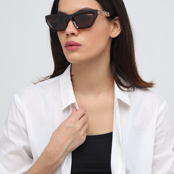 London | Rose Ebony Cateye Sunglass