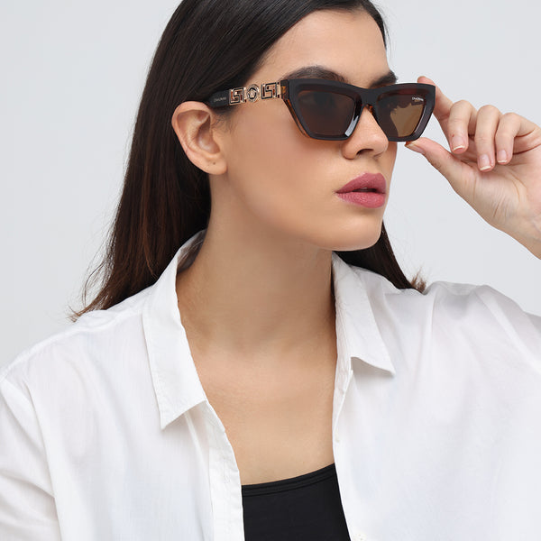 London | Rose Ebony Cateye Sunglass