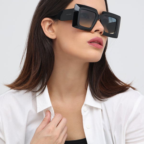 Sydney | Black Wayfarer Oversize Sunglass