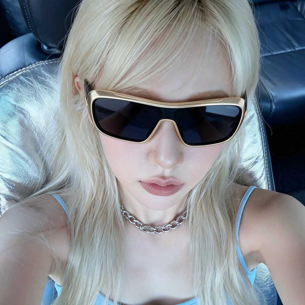 Persian | Gold Black Edge Aviator Sunglass