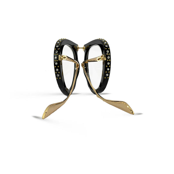 Toronto | Golden Black White Transparent Foldable Aviator Sunglass