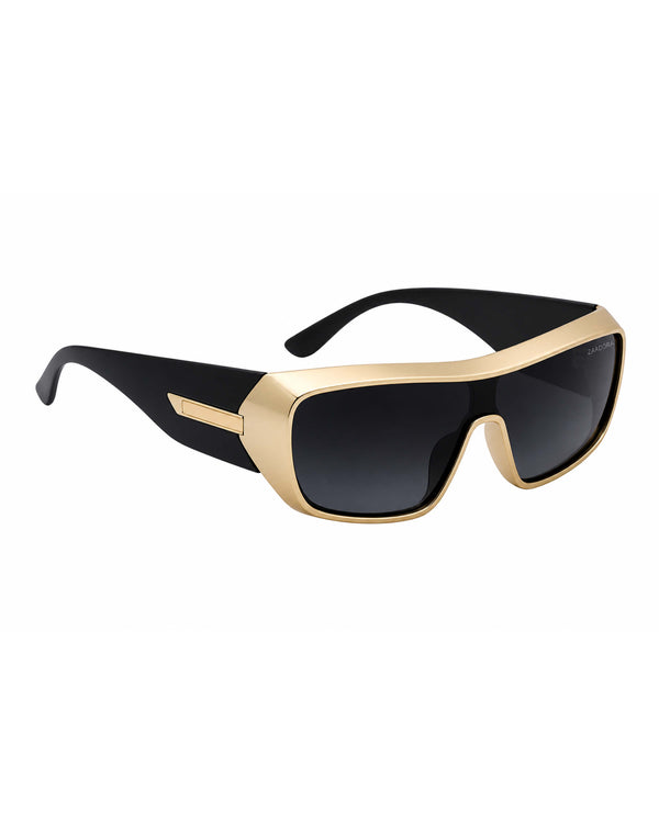 Persian | Gold Black Edge Aviator Sunglass