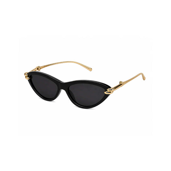 royal knot Gold black cateye Sunglass