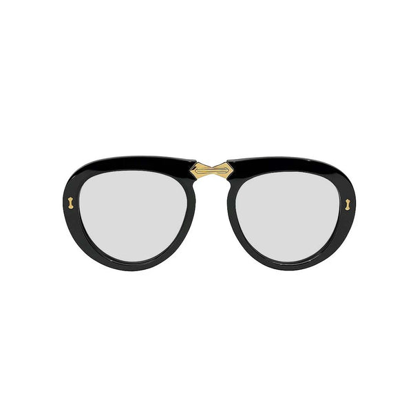 Toronto | Golden Black Transparent Foldable Aviator Sunglass