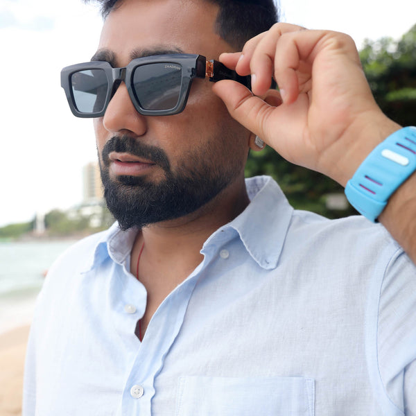 KJ | Black Oversize Sunglass