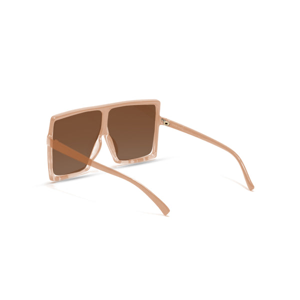 Jetlag | Peach Wayfarer Oversize Sunglass