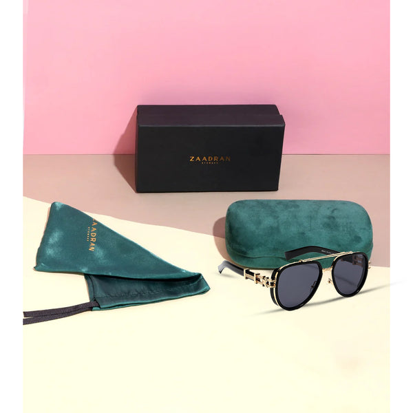 Dapper | Black Golden Aviator Sunglass