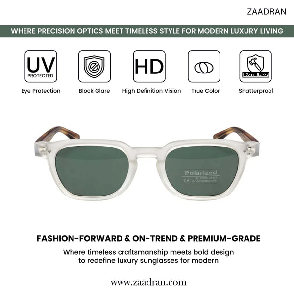 Melbourne | Clear Transparent Leopard Wayfarer Sunglass