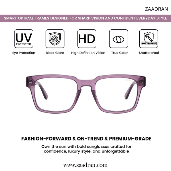 Argentina | Pink Transparent Wayfarer Sunglass