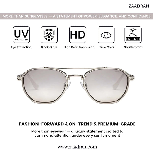 Jamaica | Silver Transparent Wayfarer Sunglass