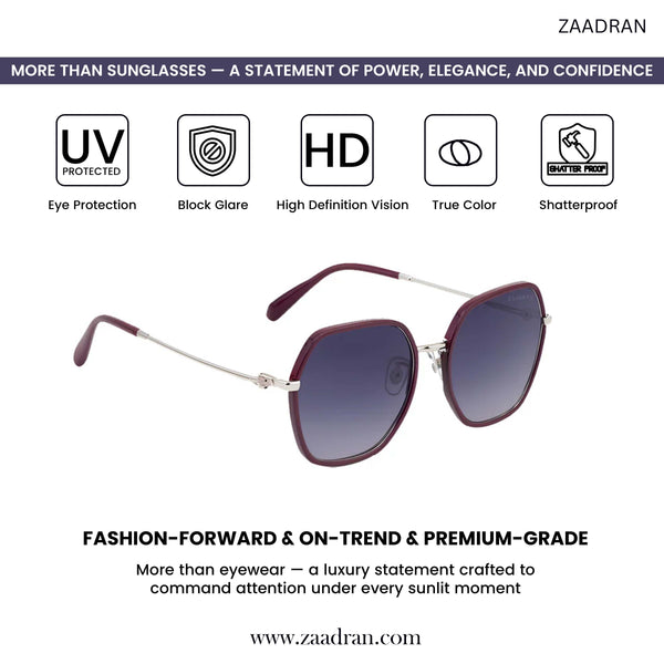 Germany | Brown Blue Gradient Oversize Sunglass
