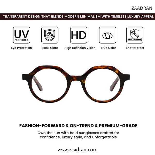 Oceania | Panther transparent Round Sunglass
