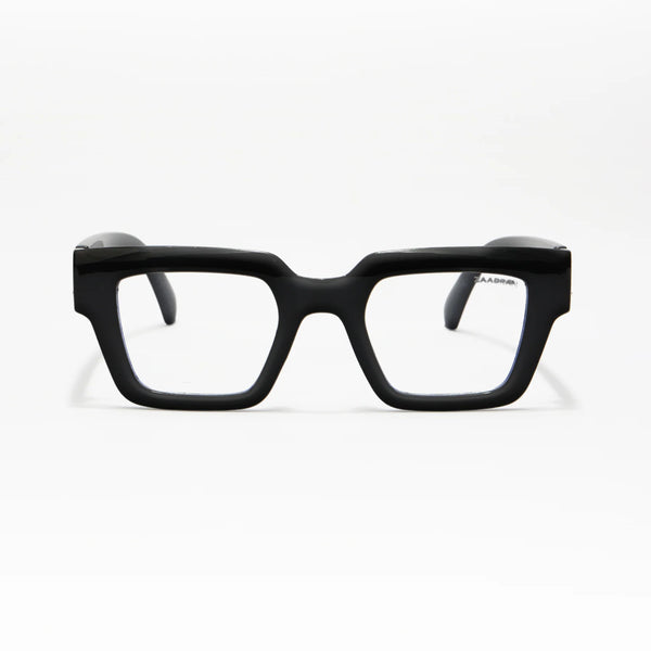 Ontario | Black Transparent Rectangle Wayfarer Sunglass