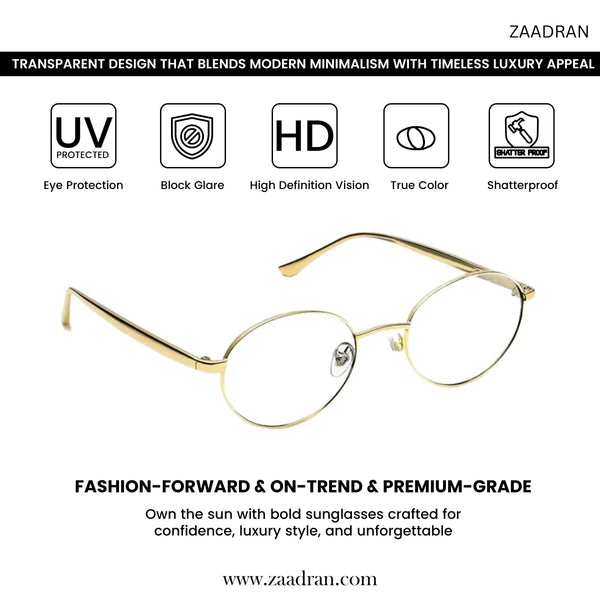 Olivia | Transparent Round Sunglasses