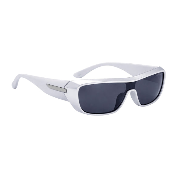 Persian | White Edge Aviator Sunglass