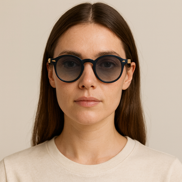 Georgia | Dual Tone Oversized Round Sunglass