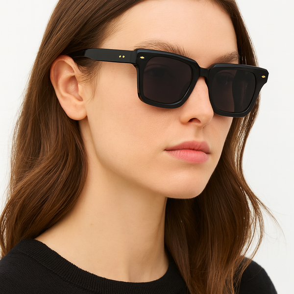 Cambria | Black Wayfarer Sunglass