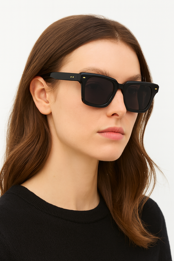 Cambria | Black Wayfarer Sunglass