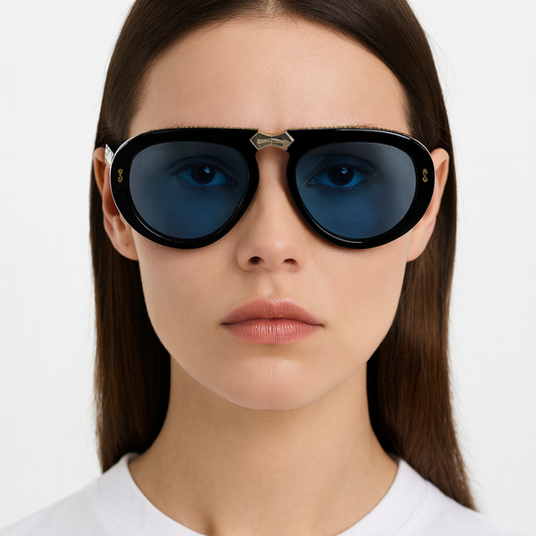 Toronto | Golden Morpho Foldable Aviator Sunglass