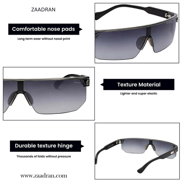 Rider | Black Wrap Around Sunglass