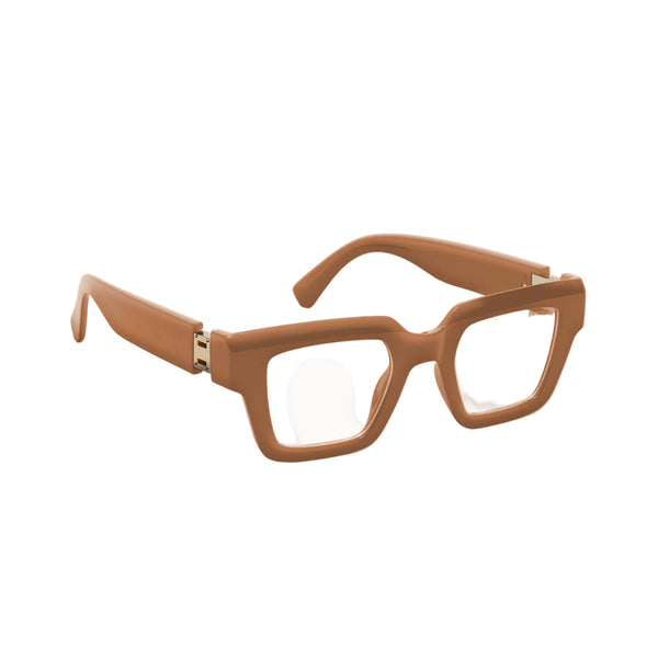 KJ | Brown Transparent Oversize Sunglass
