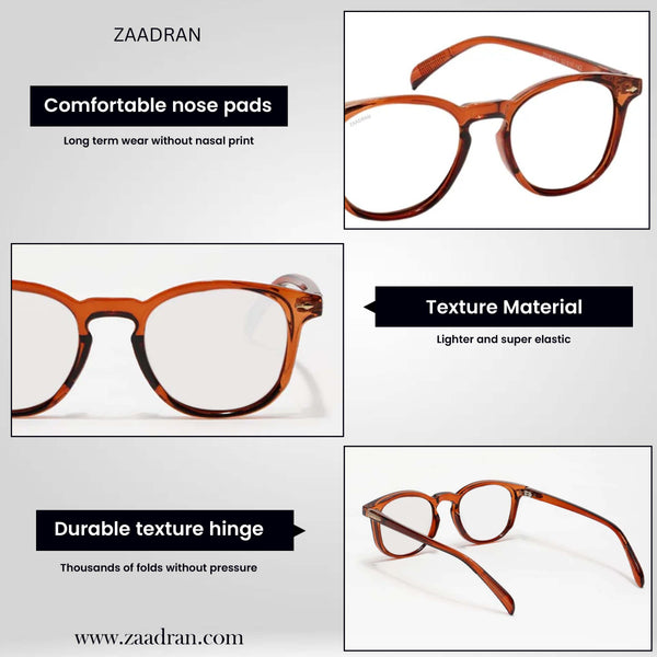Sunrise | Brown Transparent Wayfarer Sunglass