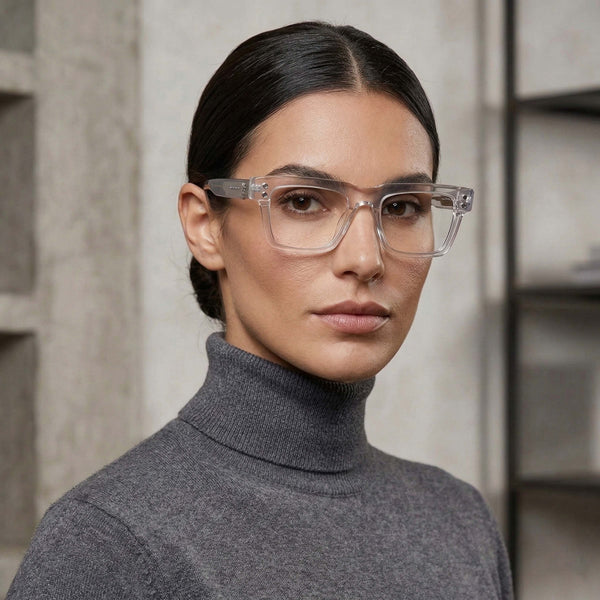 USA | Silver White Transparent Wayfarer Sunglass
