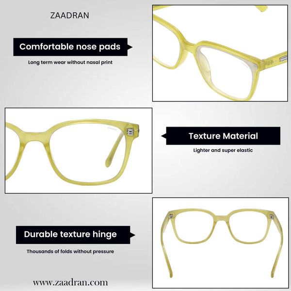 Belize | Green Transparent Wayfarer Sunglass