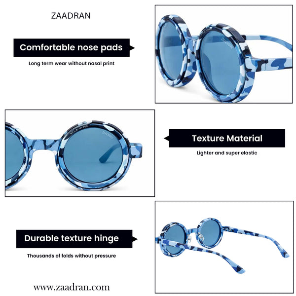 Rotater| Blue Marble Round Sunglass
