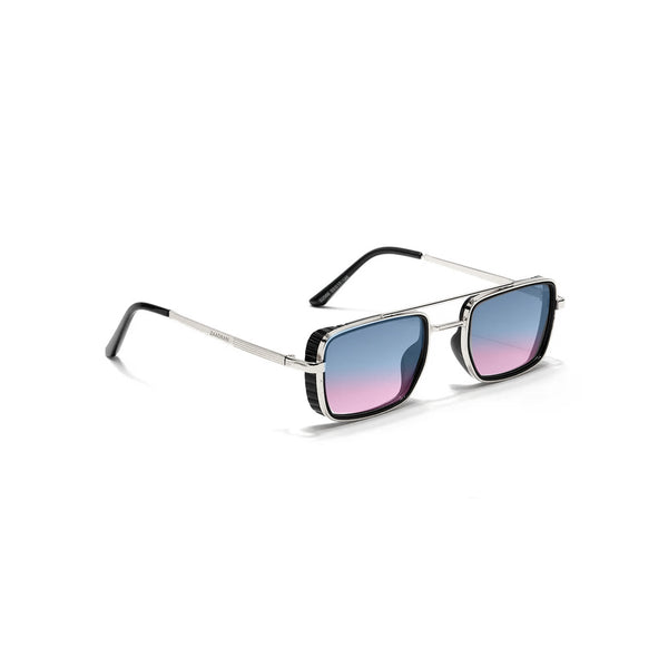 Romania | Silver Rectangle Sunglass