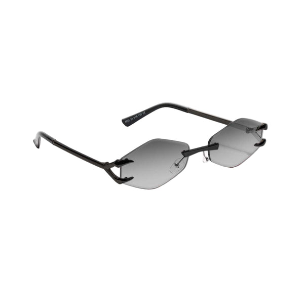 Rose Kiss | Black Rimless Sunglass