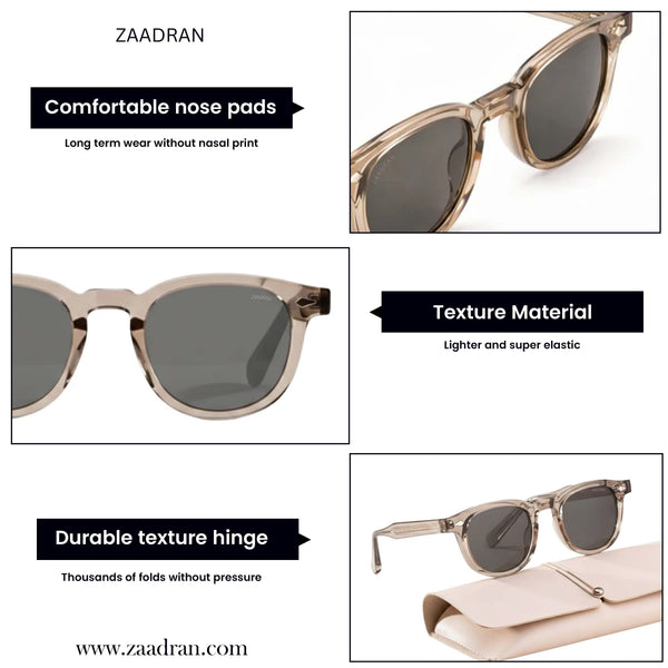Oxford Classic | Light Brown Round Sunglass