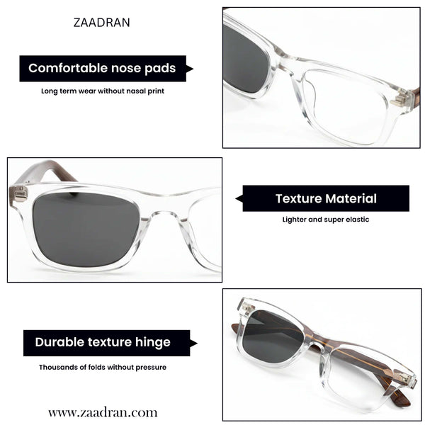 Sundowner| Brown Transparent Wayfarer Sunglass