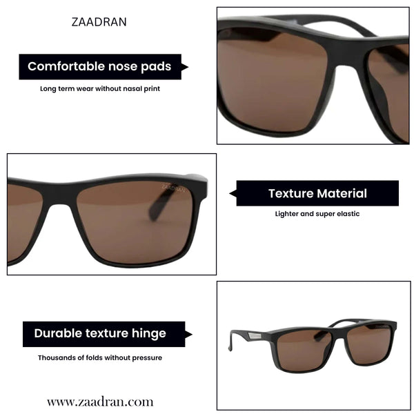 Black Squares | Brown Classic Wayfarer Sunglass
