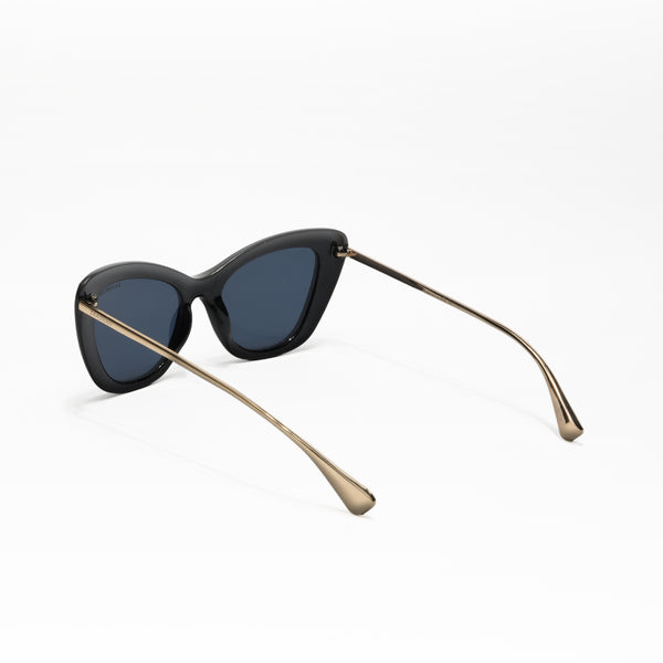 Smart Lady | Black Cateye Oversize Sunglass