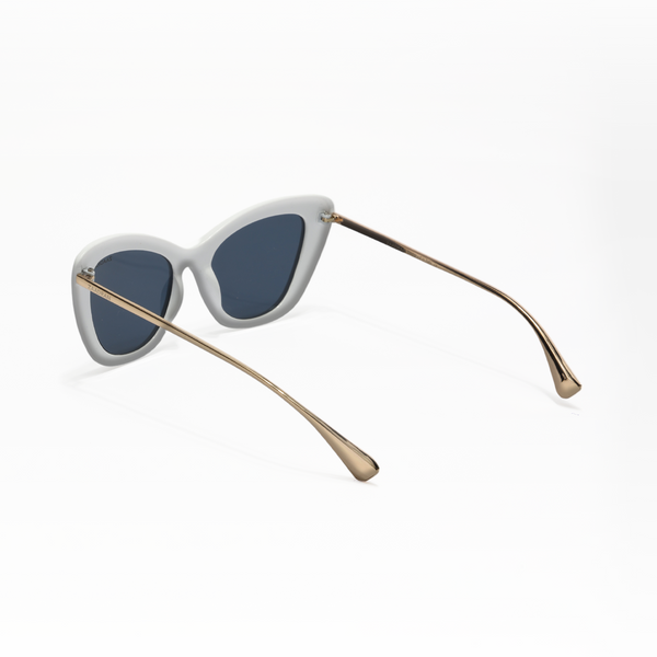 Smart Lady | White Cateye Oversize Sunglass