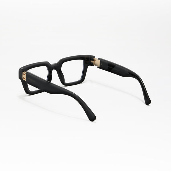 KJ | Black Transparent Oversize Sunglass