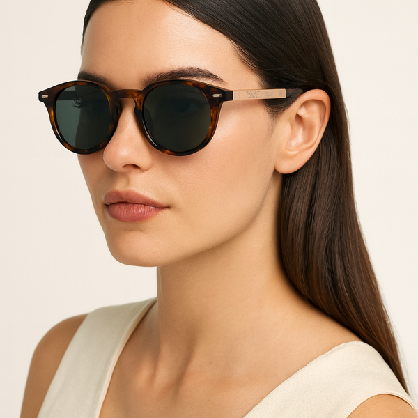 Georgia | Leopard Oversized Round Sunglass