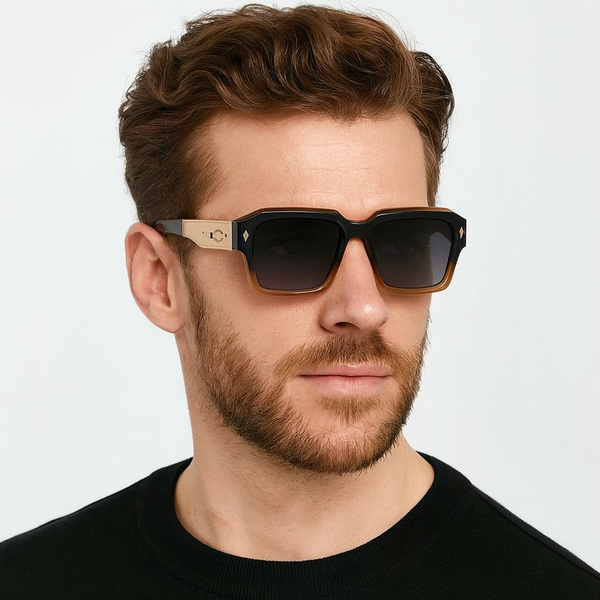 Bagan | Black Brown Wayfarer Sunglass