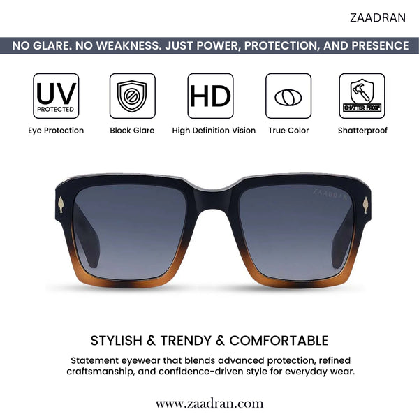 Bagan | Black Brown Wayfarer Sunglass