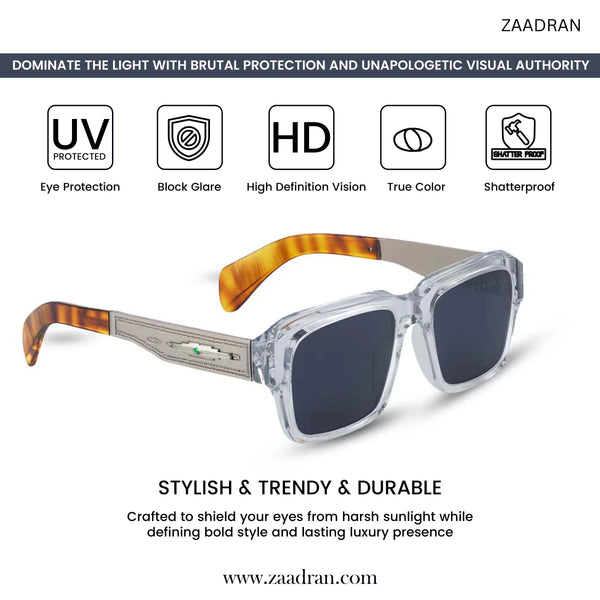 Bagan | Blue Leopard Wayfarer Sunglass