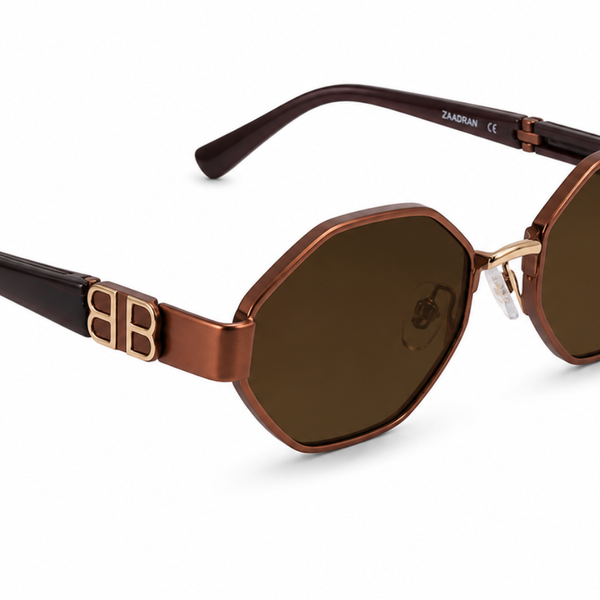 Monarch Hexa Black Brown Wayfarer Sunglass